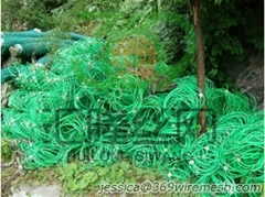 PVC coated wire rope fence