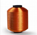 Special twisted polyester yarn