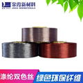 Environmentally friendly recycled polyester colored yarn from 50D to 1000D