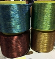 Colored chenille yarn