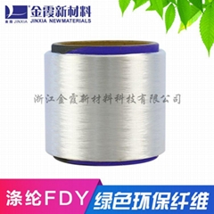 Silver antibacterial (bacteriostatic) polyester yarn