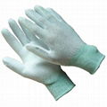 Work protective gloves PU coated gloves ESD gloves 3