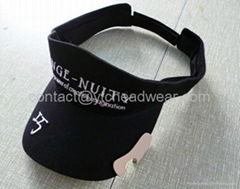 Visor cap with opener