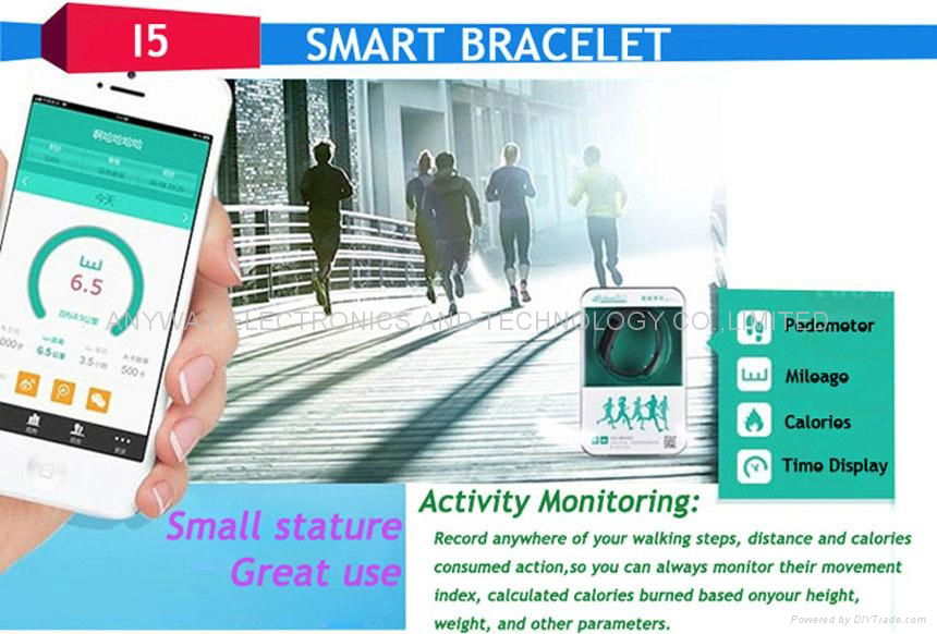 Bluetooth V4.0 smart wristband bracelet with Sports & Sleep Tracking for Android 5