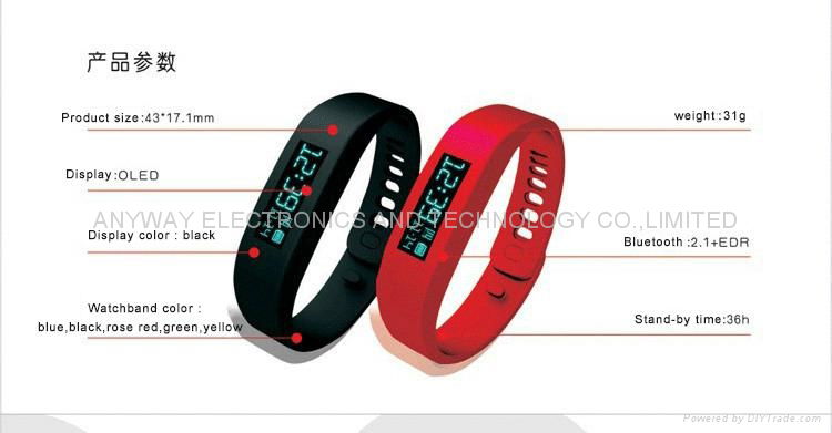 Smart Wristbands Bluetooth 4.0 Bracelet Smartband Fitness Tracker Pedometer  2