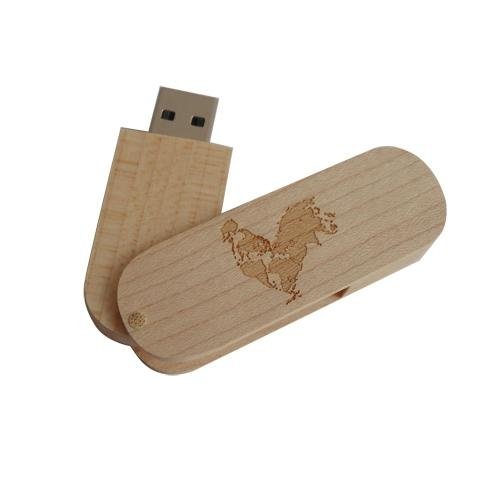 wood04 USB flash drive 2