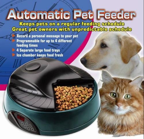 4 meal LCD automatic pet feeder pet food dispenser pet bowl  5