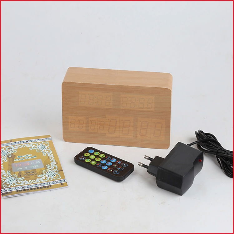 Muslim Prayer Desk Clock Islamic Calendar Perpetual Calendar Bluetooth Speaker 3