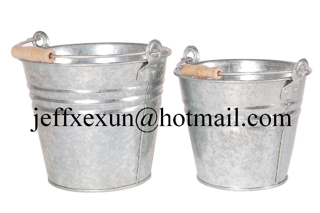 galvanized bucket metal bucket (China Manufacturer) Horticulture
