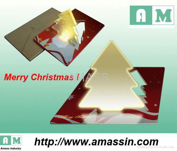 card led light with christmas tree design 3