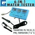 6-in-1 Multi-Function Meter Tester EC CF TDS PH °C °F 1