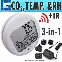 Desktop Indoor Air Quality Monitor Temperature Humidity RH CO2