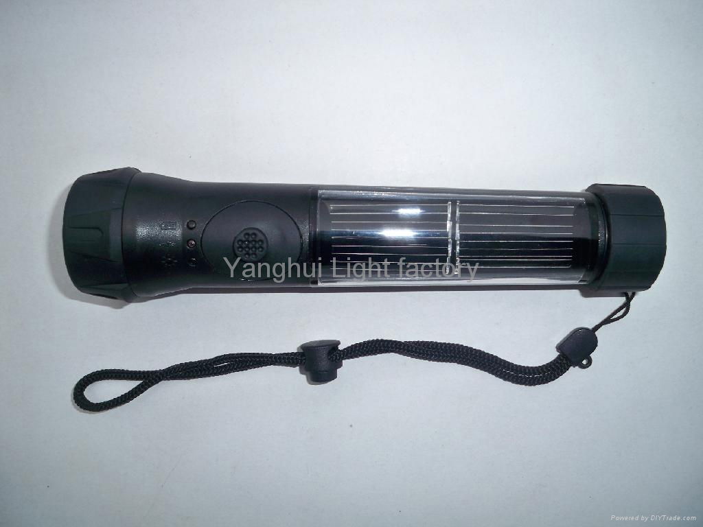 waterproof solar flashlight 4