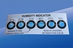 6 Spots humidity indicator cards 