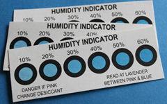 ESD HIC cards humidity indicator card