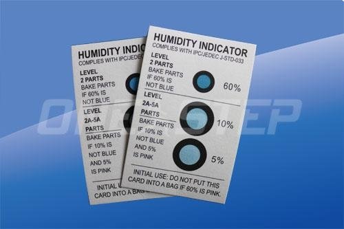 生產各種濕度顯示卡無鈷環保濕度敏感標籤真空防潮包裝專用濕度卡 2