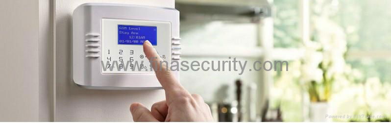 GSM PSTN Alarm with touch keyboard-LCD instruction by various language 