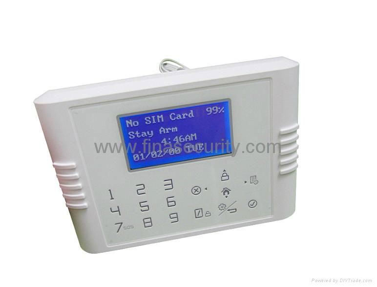 GSM PSTN Alarm with touch keyboard-LCD instruction by various language  3