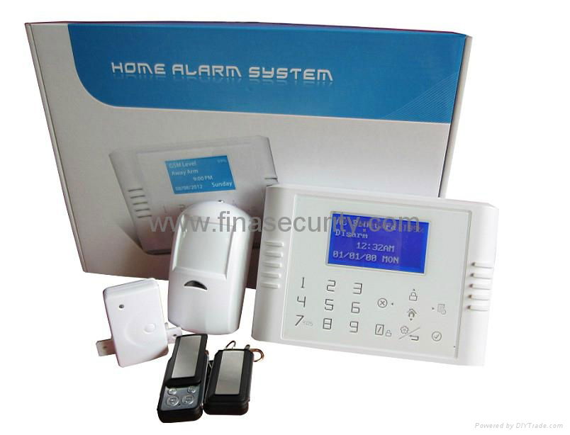 GSM PSTN Alarm with touch keyboard-LCD instruction by various language  4