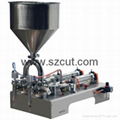 Cheap Price Semi-automatic Cosmetic Cream Lotion Filling Machine X-02G 1