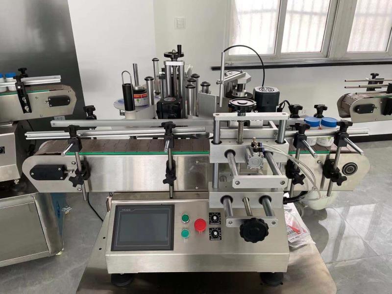 Tabletop Round Bottle Labeling Machine X-150T ; Small automatic labeling machine 4
