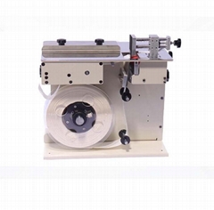 彩盒轉角封口貼標機小型透明圓標