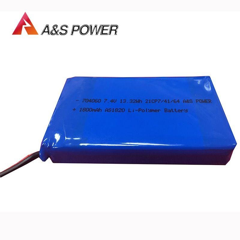 Lithium Battery Pack 2S 704060 7.4V 1800mAh   Lipo Battery Manufacturers   2
