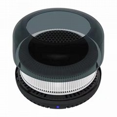 DC 5V car air purifier, HEPA and carbon filter, strong negative ion, car ionizer