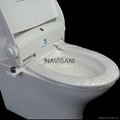 Hygienic toilet bidet self-cleaning nozzle