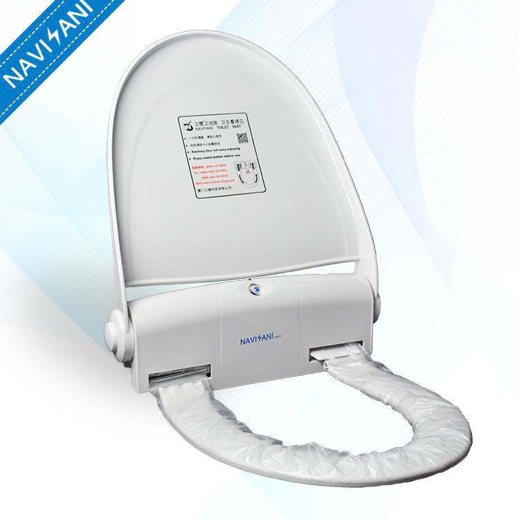 One Time Use Automatic Intelligent Toilet Seat Disposable Cover 5