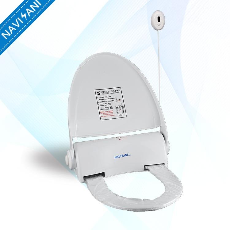 Public Self-Clean Toilet Seat With Sanitary Cover 3