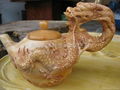 红豆杉雕刻茶壶 3