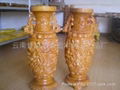 红豆杉雕刻花瓶 1