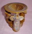 Scented oil burner with candle