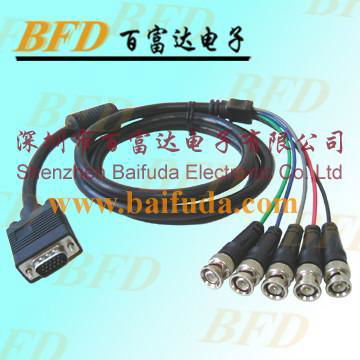 VGA to 5 BNC cable