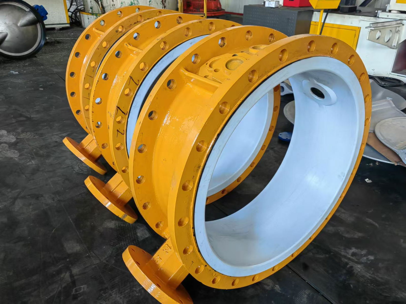 Rubber-lined butterfly valve, fluorine-lined butterfly valve 5