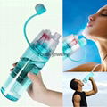 Creative Sports Water Bottle Spray Water Bottle Simple and Stylish Plastic Bottl 2