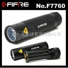 廣州鋁合金氧化黑色強光手電筒 FF7760