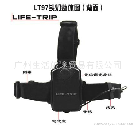 西安旋转调焦无级变光LED强光头灯 4
