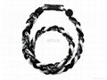 Titanium Necklace (ISO9001/SGS/ OEM Titanium Weave Necklace Phiten Necklace) 2