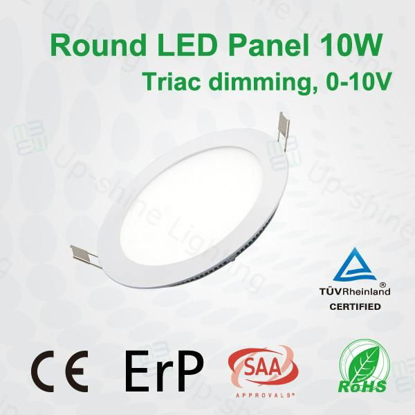 Dimmabe round 10W 600lm LED panel lamp