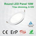 Dimmabe round 10W 600lm LED panel lamp 1