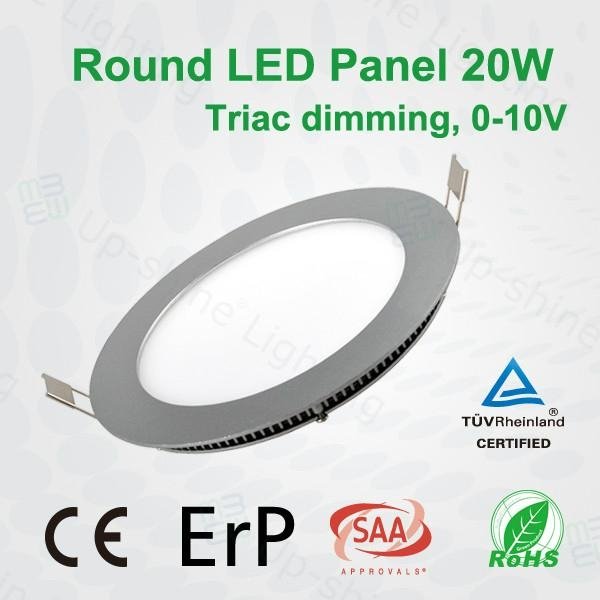 Dimmabe round 10W 600lm LED panel lamp 3
