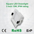 IP44 6inch 25W square led downlight 