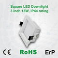 IP44 6inch 25W square led downlight