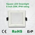 IP44 6inch 25W square led downlight  3