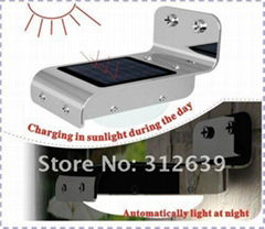 Solar LED light + Sound sensor & Motion sensor 