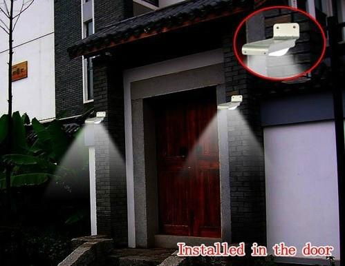 Solar LED light + Sound sensor & Motion sensor  4