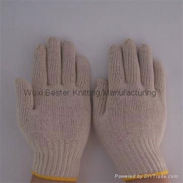 computer machine made cotton knitted gloves industrial gloves