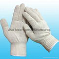 cotton string knit work glove